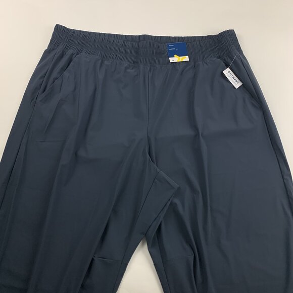 Old Navy Dusk Blue Sleektech Barrel Leg Athletic Pant 3X New - Picture 2 of 7